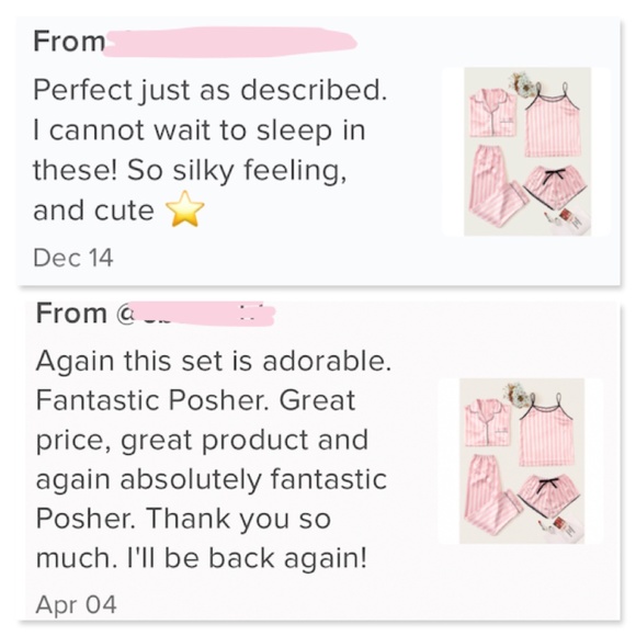 Satin Pink Stripes 4 Piece Pajamas Set - Picture 11 of 16